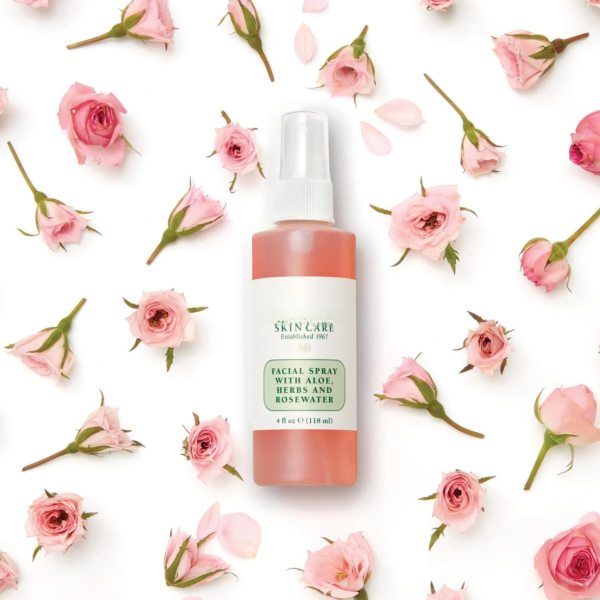 Facial Spray Skin Care Toner with Rosewater and Aloe Vera, 2 oz - Image 3