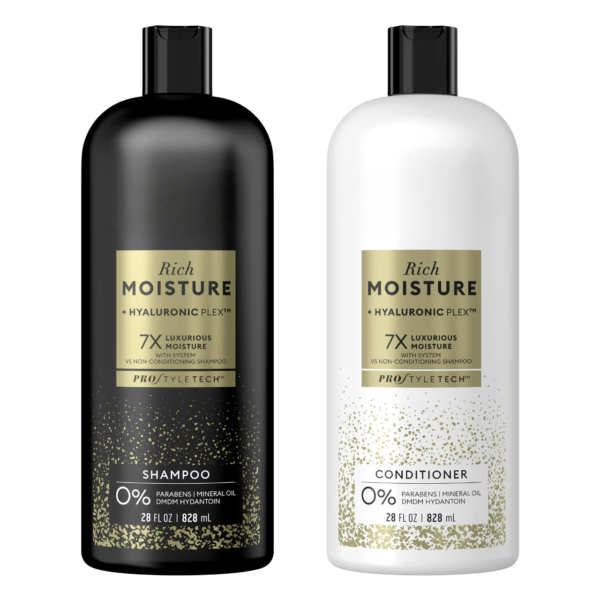 Rich Moisture Shampoo and Conditioner, 28 oz, 2 Count